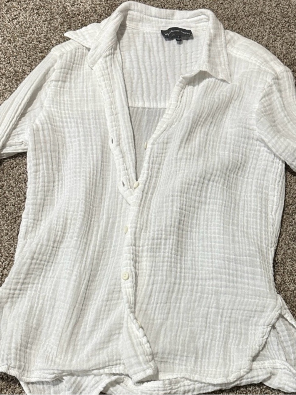 Gauze Button-Down Shirt